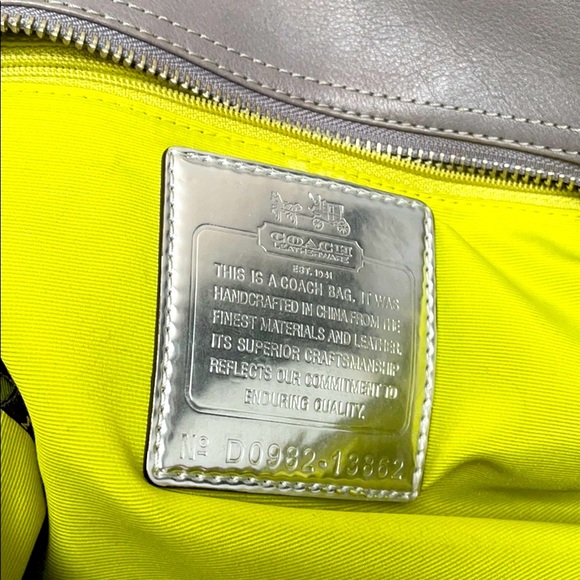 COACH Madison OP Art Sabrina Satchel - Picture 9 of 12